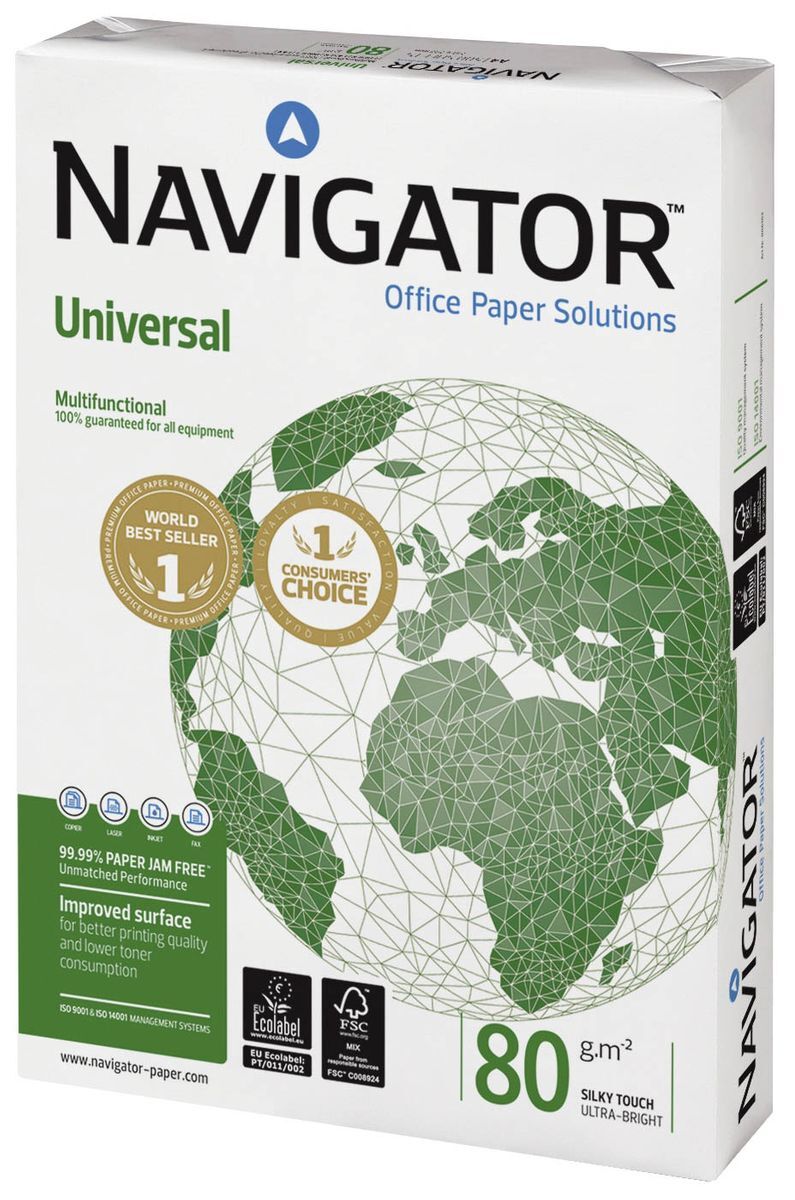 Navigator Universal Kopierpapier 80g Weiß Din A3 / Din A4 Druckerpapier Weiss