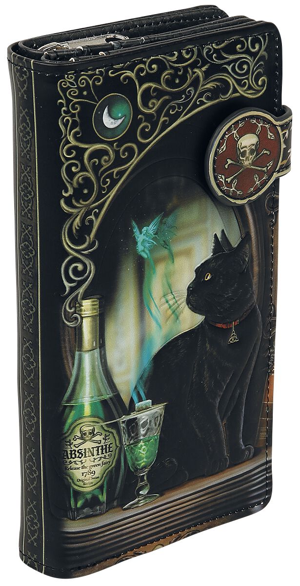 nemesis now - gothic geldbÃ¶rse - black cat - fÃ¼r damen standard donna