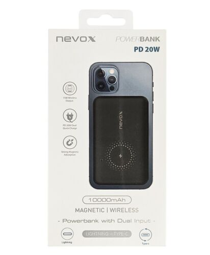 nevox wireless powerbank (10.000mah) schwarz