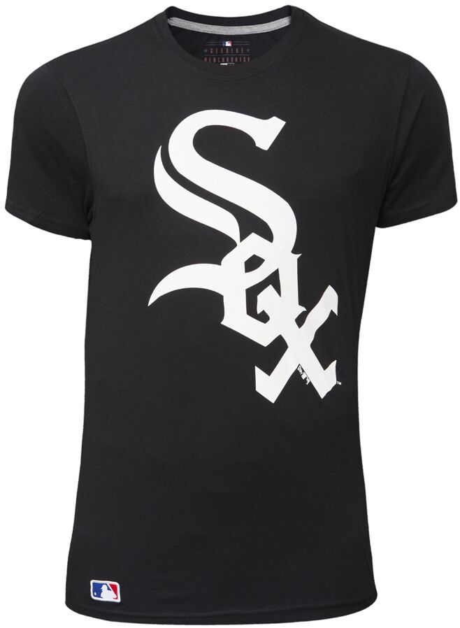 New Era Mlb Chicago White Sox Logo Tee Black Fan M L Xl Xxl Xxxl T T-shirt Men