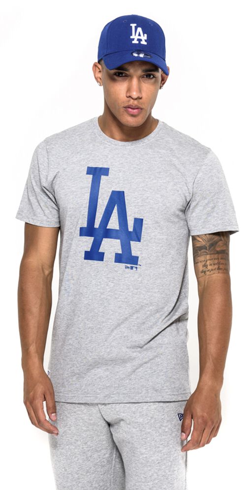 New Era Mlb Los Angeles Dogers Logo Tee Grey Fan M L Xl Xxl Xxxl T T-shirt Men