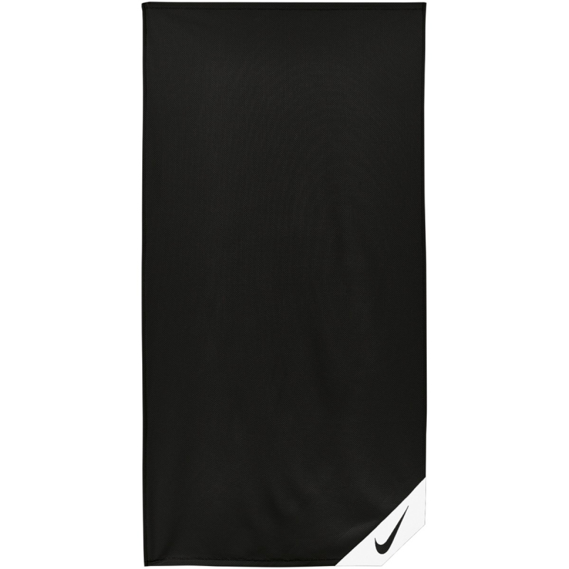 nike cooling small towel handtuch 92 x 46 cm 010 black/white s schwarz