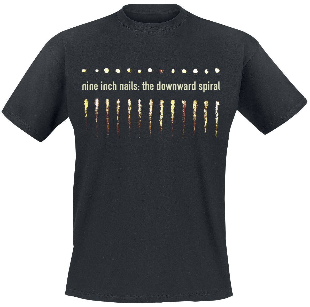 nine inch nails t-shirt - downward spiral - s bis xxl - fÃ¼r mÃ¤nner - grÃ¶ÃŸe xl - - lizenziertes merchandise! schwarz