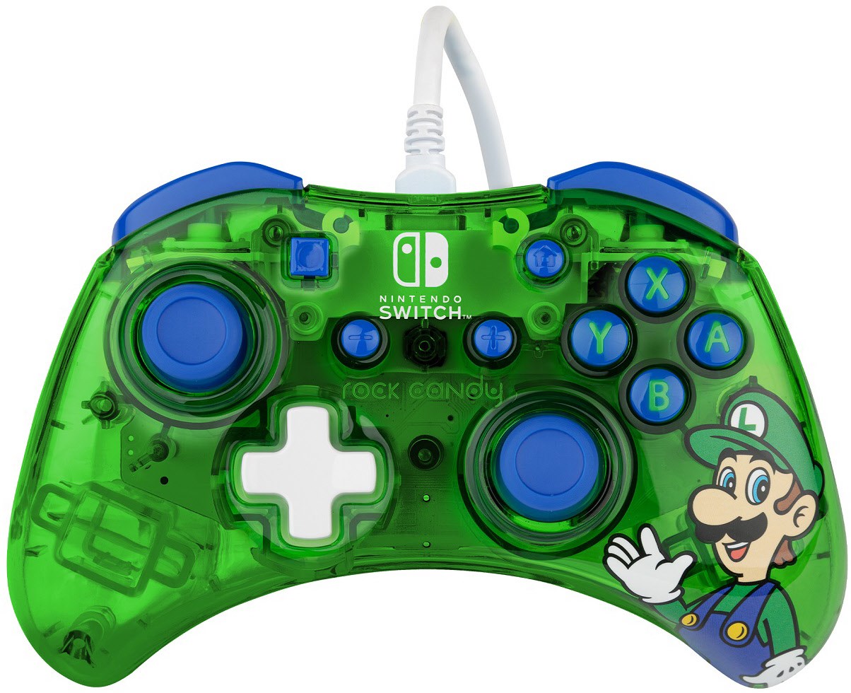 Nintendo Switch Luigi Controller Pdp Wired Controller Super Mario Rock Candy Neu