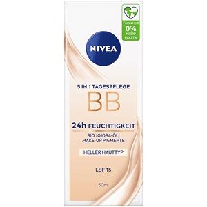 Nivea 5in1 Tagespflege Bb 24h Feuchtigkeit Heller Hauttyp Lsf 20, (6 X 50 Ml)