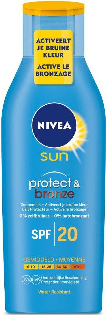 nivea sun milk protect & bronze spf20