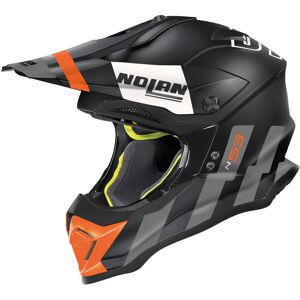 Nolan N53 Sparkler Motocross Helm - Schwarz Orange - M - Unisex