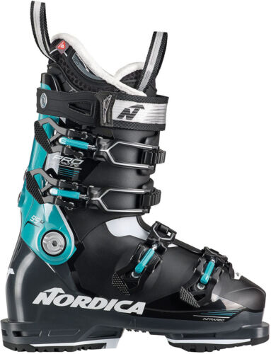 nordica - pro machine 95 w gripwalk alpin skischuhe damen blau schwarz donna