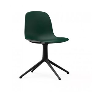 Normann Copenhagen Chair Black Swivel Bürostuhl - Green - Höhe 80 Cm X Ø 70,5 Cm - Sitzhöhe 44 Cm