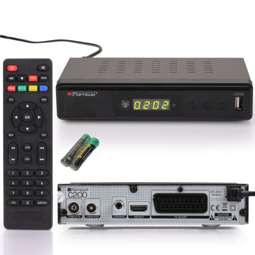 Opticm Hd C200 Digitaler Hdtv Kabel Receiver Dvb-c Full Hd 1080p C 200