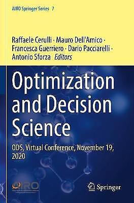 Optimization And Decision Science Ods, Virtual Conference, November 19, 2020