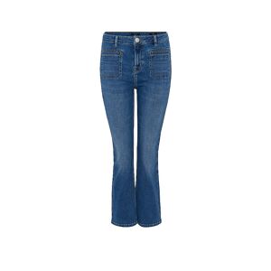 Opus Jeans Flared Fit 7/8 Edmea French Blau Damen Größe: 44/l28 10260511083242