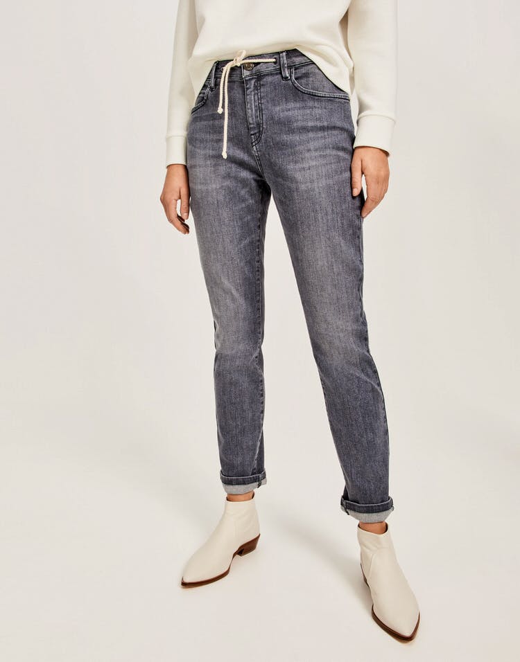 opus jeans louis soft grey used donna