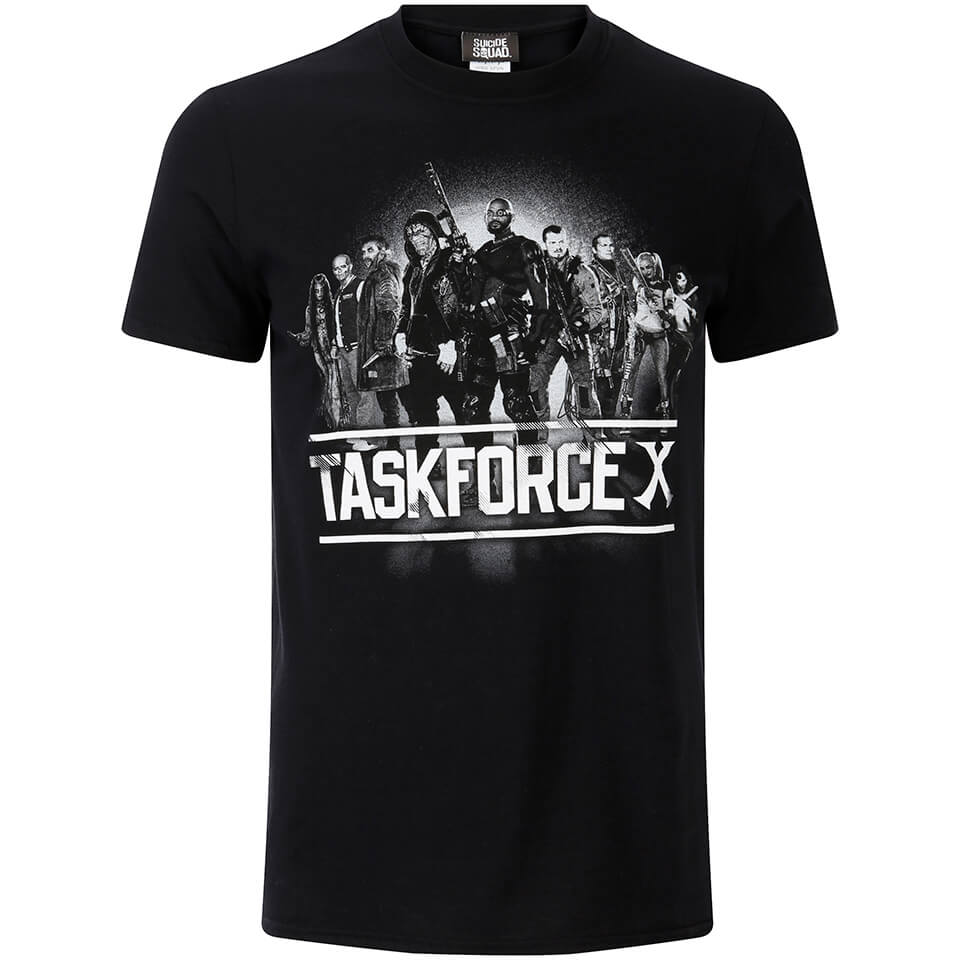 original hero suicide squad mens taskforce x t-shirt - - s schwarz