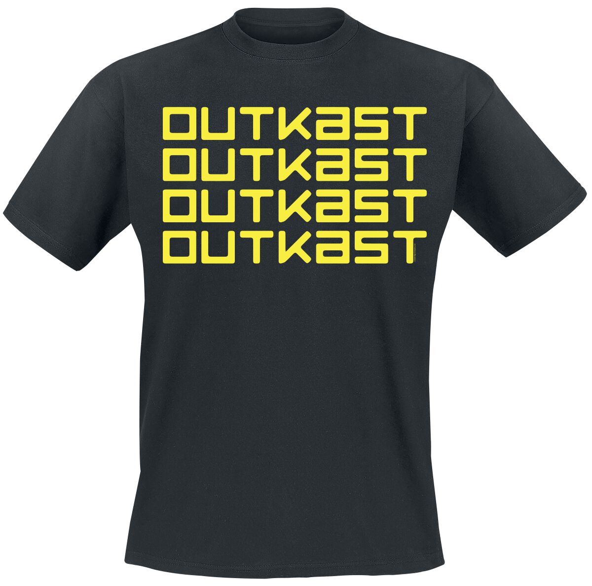 outkast t-shirt - logo repeat - s bis xl - fÃ¼r mÃ¤nner - grÃ¶ÃŸe s - - lizenziertes merchandise! schwarz