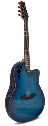 Ovation Ce44p-blfl-g Blue Celebrity Elite Plus Ltd 2024 - Westerngitarre