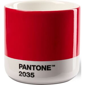 Pantone Porzellan Macchiato Becher - Red 2035 - 100 Ml - 6,2 X 6,2 X 6,3 Cm