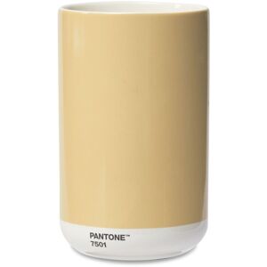 Pantone Porzellan Vase - Cream 7501 - Ø 10,2 Cm, Höhe: 16,9 Cm