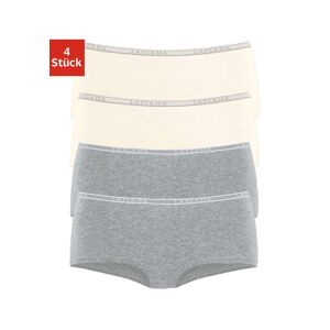 Panty Lascana Gr. 44/46, 4 St., Grau (grau, Meliert, Creme) Damen Unterhosen Spar-sets