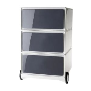 Paperflow Easybox Rollcontainer Weiß, Grau 3 Auszüge 39,0 X 43,6 X 64,2 Cm Ebghx