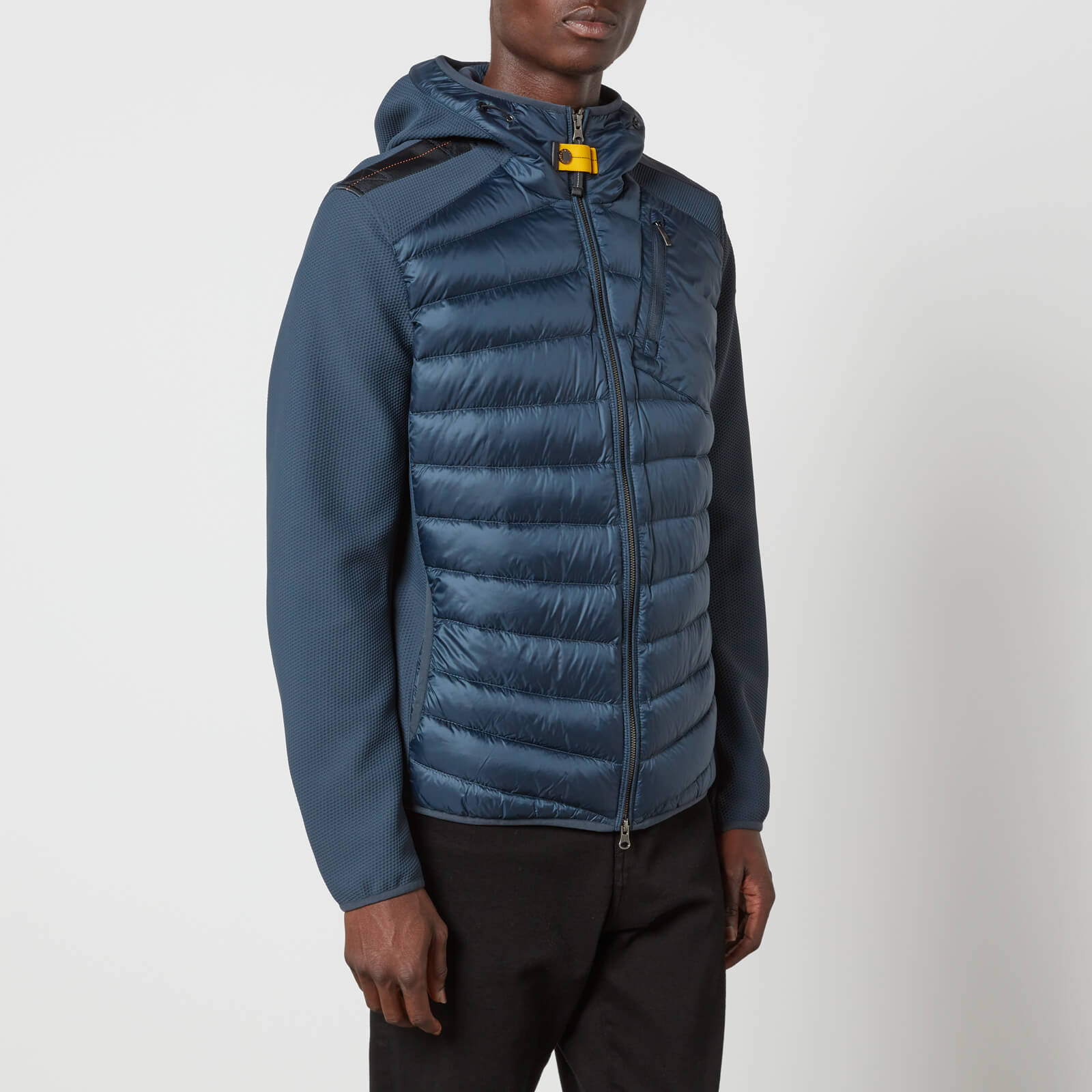parajumpers nolan padded shell and knitted jacket - xl blau