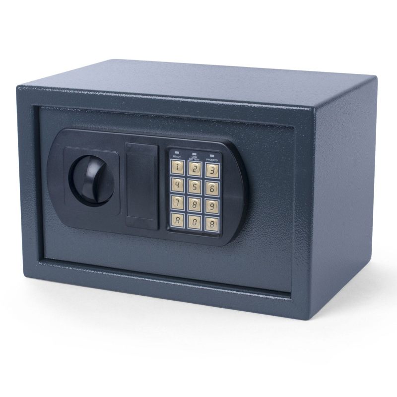 pavo tresor safe 31x20x20cm mit elektronischem zahlenschloÃŸ fÃ¼r tisch/wandmontage
