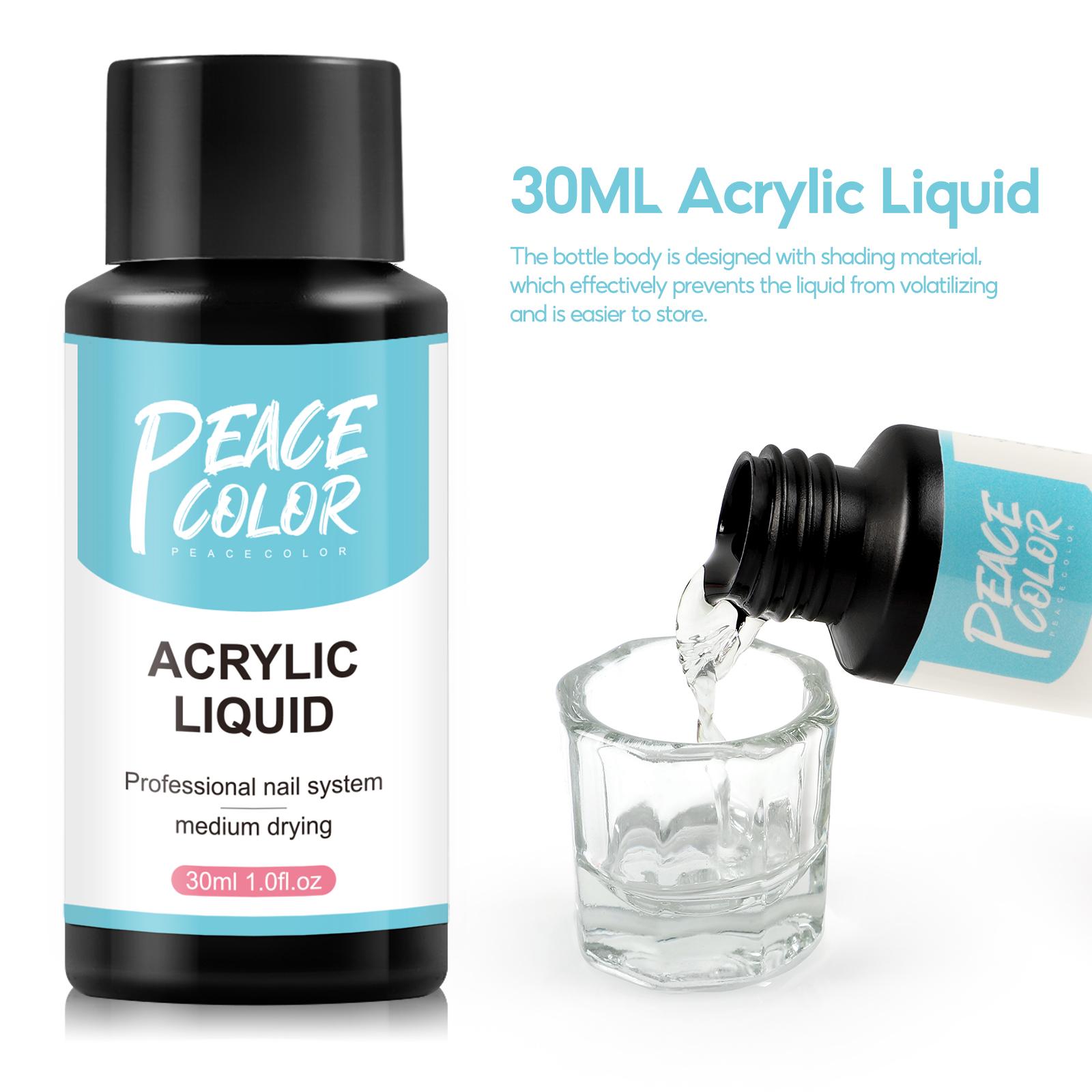 peacecolor 30 ml monomer-acryl-flÃ¼ssigkeit, benÃ¶tigt nagelpulver-system, acryl-set, kristall-flÃ¼ssigkeit, nagelkunst-werkzeuge fÃ¼r nagelverlÃ¤ngerung donna