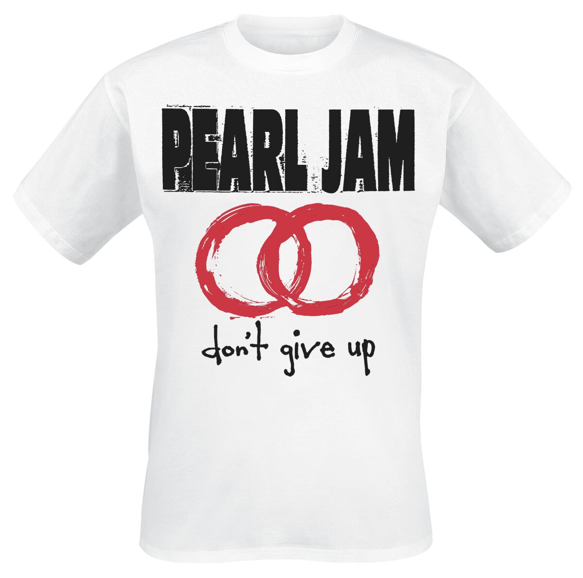 pearl jam t-shirt - dont give up - m bis xxl - fÃ¼r mÃ¤nner - grÃ¶ÃŸe xl - - lizenziertes merchandise! weiÃŸ