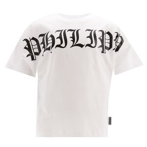 Philipp Plein T-shirt - Weiß M. Schwarz - Philipp Plein - 10 Jahre (140) - T-shirts