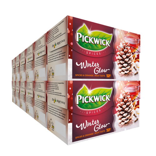 Pickwick - Spices Winterglow Schwarzer Tee - 12x 20 Teebeutel