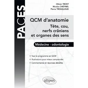 Pierre Trouilloud - Gebraucht Qcm D'anatomie Tête & Cou Nerfs Craniens & Organes Des Sens Odontologie - Preis Vom 28.04.2024 04:54:08 H