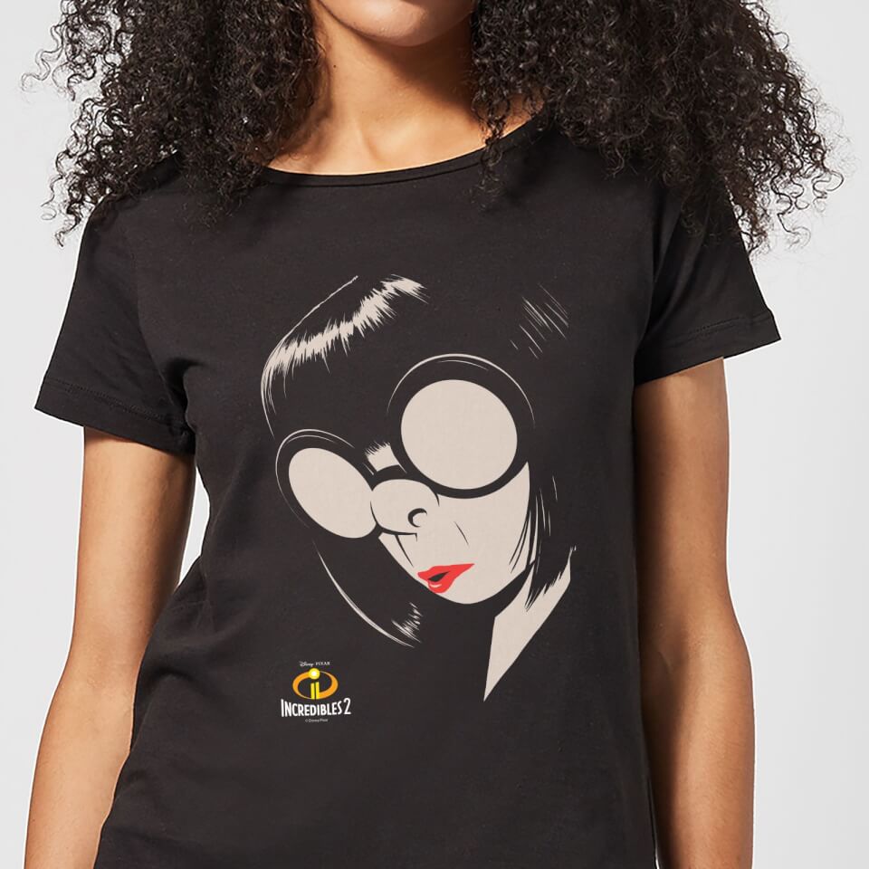pixar die unglaublichen 2 edna mode damen t-shirt - - xxl schwarz donna