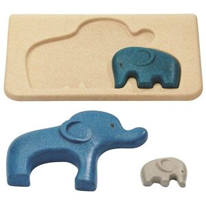 Plantoys Elephant Puzzlespiel - Natur/blau - One Size - Plantoys Puzzlespiele