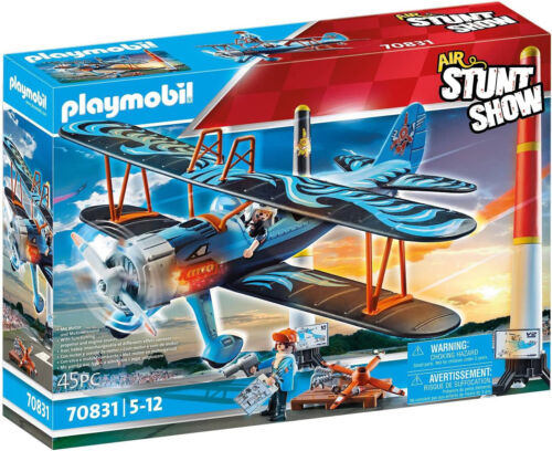 Playmobil 70831 Air Stunt Show - Biplane Phoenix: Witness High-flying Thrills!