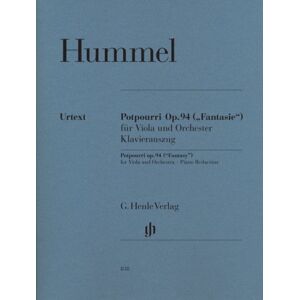 Potpourri (fantasie) Op 94 Pelzviola Und Orchester Johann Nepomuk Hummel Klavier R