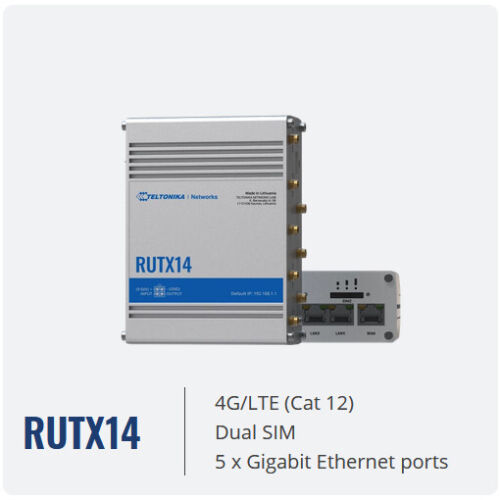 Professioneller Industrieller 4g Lte Cat 12-router, Dual Sim, 1x Gigabit /t2de