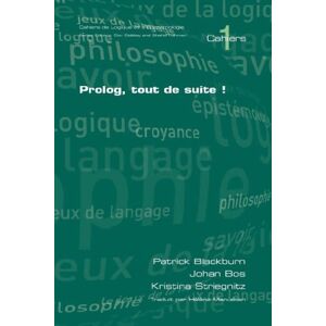 Prolog, Tout De Suite! | P. Blackburn (u. A.) | Taschenbuch | Paperback | 2007