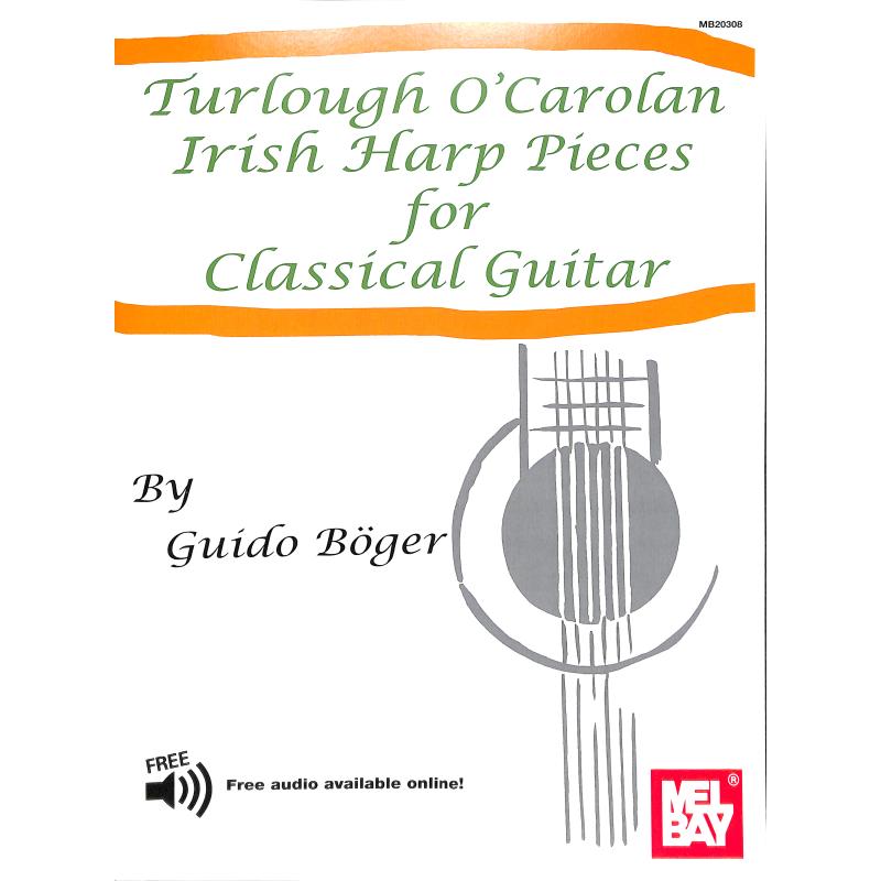 publications mel bay turlough ocarolan irish harp pieces for classical guitar