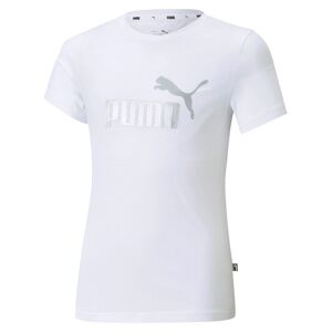 Puma - T-shirt Metallic Logo In Weiß, Gr.116