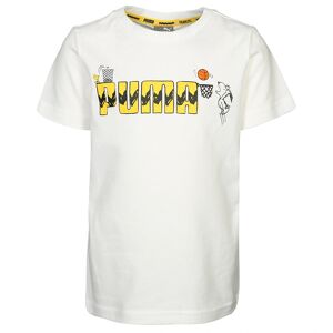 Puma - T-shirt Peanuts In Weiß, Gr.104