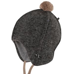 Pure By Bauer - Fleece-mütze Mini Zipfel Mit Wolle In Grau Melange, Gr.43