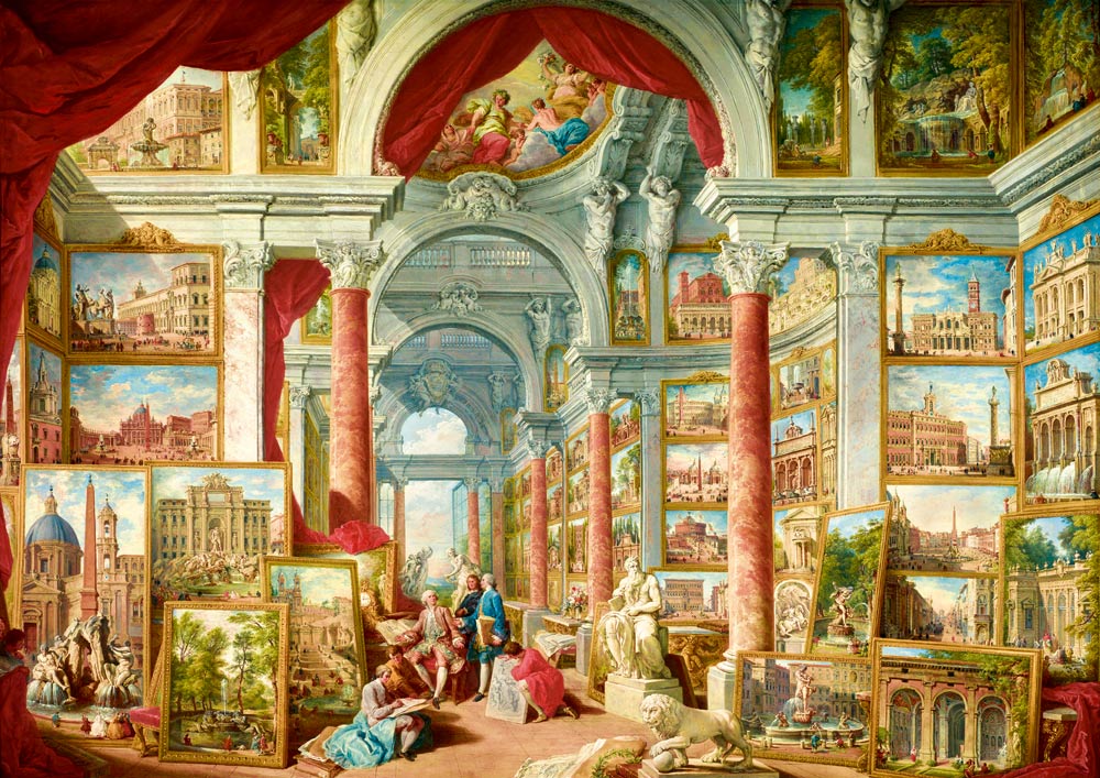 Puzzle 1000 Galeria Sztuki W Rzymie, Panini, 1757