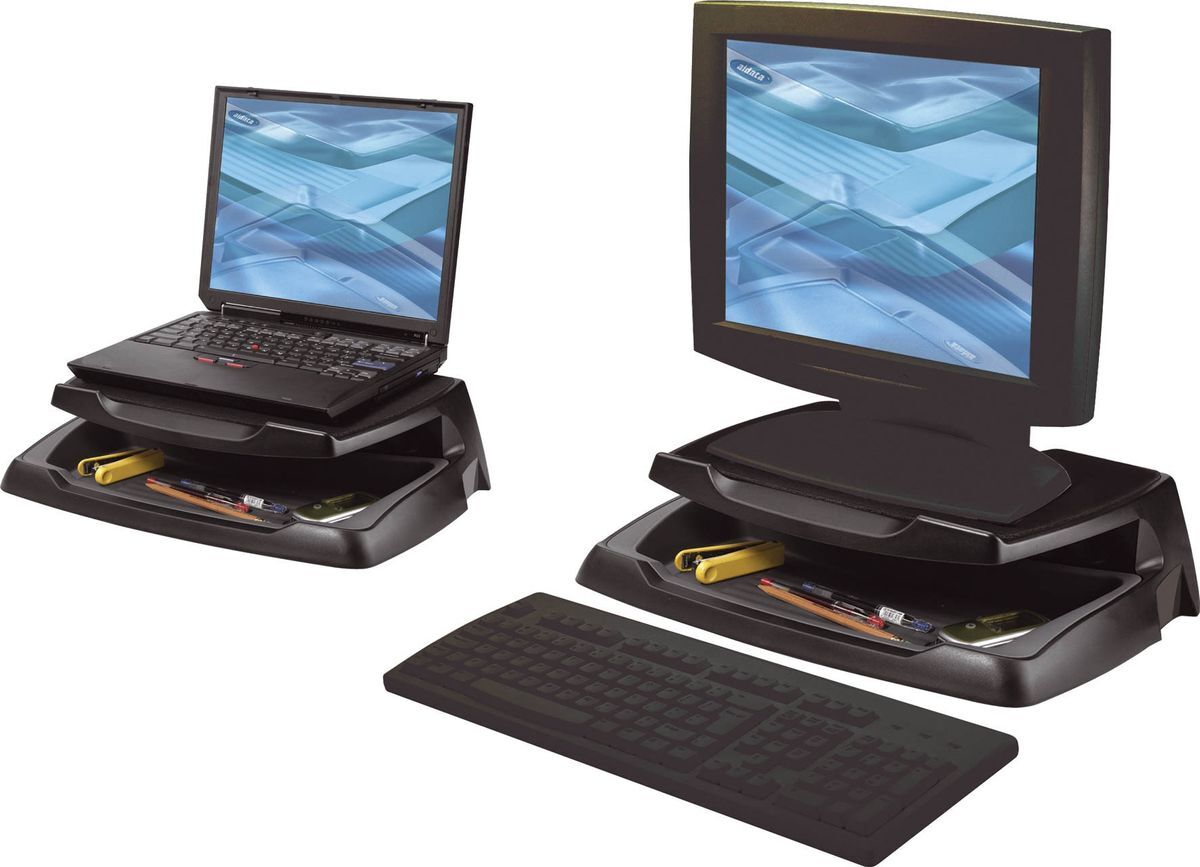 Q-connect Laptop Und Lcd Monitorständer Schwarz Kf04553