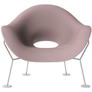 Qeeboo Pupa Chrome Base Indoor Sessel - Pink - 87 X 78 X 84 Cm