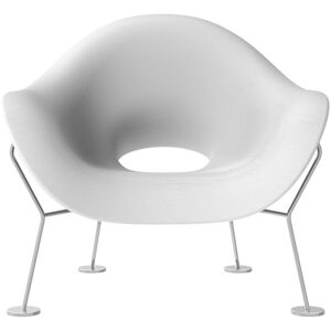 Qeeboo Pupa Chrome Base Indoor Sessel - White - 87 X 78 X 84 Cm