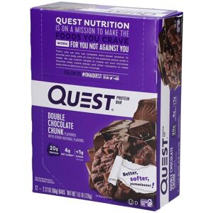 Quest Nutrition Quest Protein Bar, 12 X 60 G Riegel, Double Chocolate Chunk
