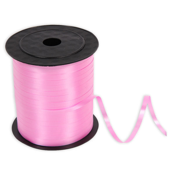 rainbow gmbh geschenkband in rosa satiniert aus kunststoff, 228 meter auf rolle