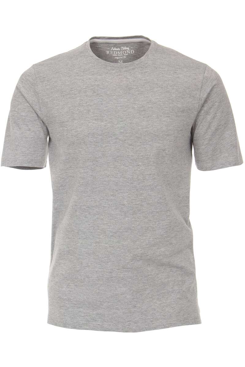 redmond regular fit t-shirt rundhals , einfarbig grau uomo