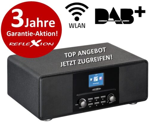 Reflexion Hra19int Rd Internet/dab+/dab/ukw-radio Mit Bluetooth, Mp3/cd, Aux-in
