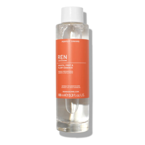 ren clean skincare perfect canvas smooth, prep and plump essence 100ml